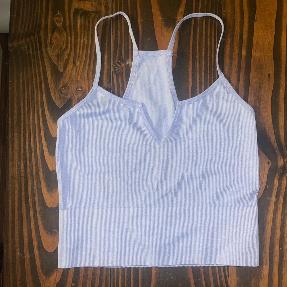 Forever 21 blue work out top- large